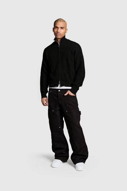 Waffle Knit Jacket SXEPPA — vue de côté