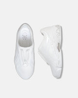 LA SXEPPA White shoe by SXEPPA, the pair shown top-down and in profile