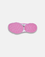 LA SXEPPA Pink shoe, outsole with bubble tread on a chrome plate
